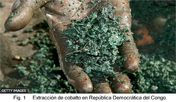Extracción de cobalto en República del Congo